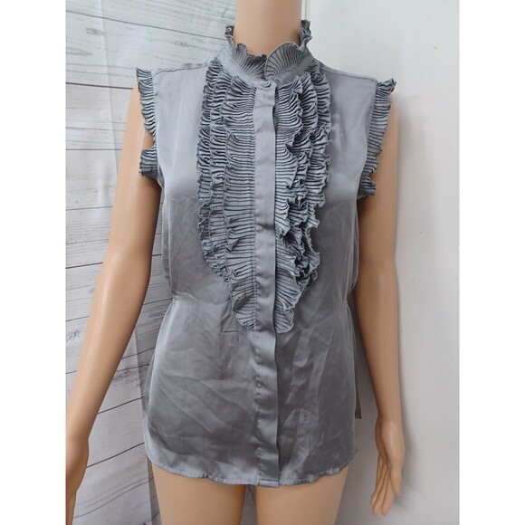 Converse One Star Blouse Adult Gray Sleeveless Shirt Womens Sz M - Picture 1 of 11